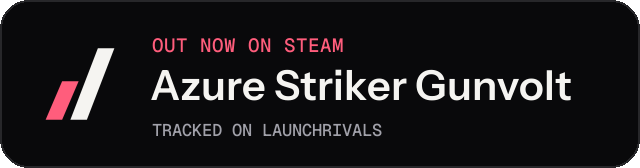 Dark launch badge for Azure Striker Gunvolt