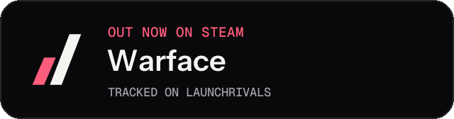 Dark launch badge for Warface