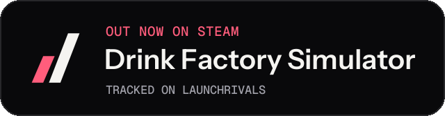 Dark launch badge for Drink Factory Simulator