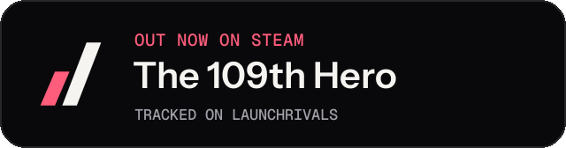 Dark launch badge for The 109th Hero