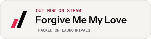 Light launch badge for Forgive Me My Love