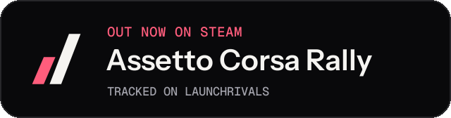 Dark launch badge for Assetto Corsa Rally