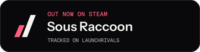 Dark launch badge for Sous Raccoon