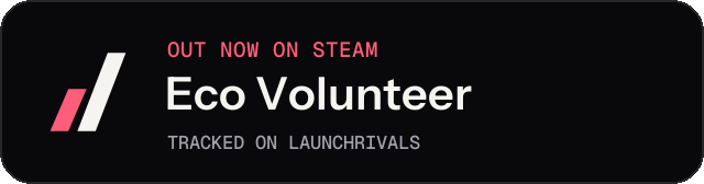 Dark launch badge for Eco Volunteer