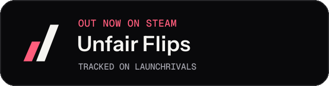Dark launch badge for Unfair Flips
