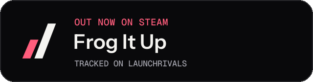 Dark launch badge for Frog It Up