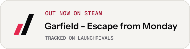 Light launch badge for Garfield - Escape from Monday