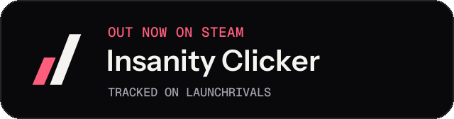 Dark launch badge for Insanity Clicker