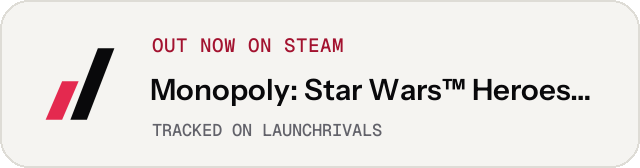 Light launch badge for Monopoly: Star Wars™ Heroes vs. Villains