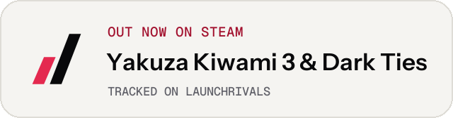 Light launch badge for Yakuza Kiwami 3 & Dark Ties