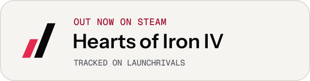 Light launch badge for Hearts of Iron IV