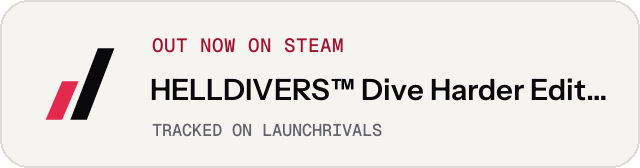 Light launch badge for HELLDIVERS™ Dive Harder Edition