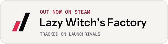 Light launch badge for Lazy Witch's Factory
