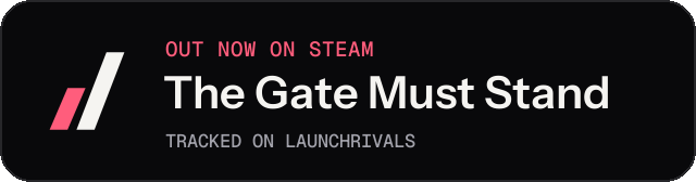 Dark launch badge for The Gate Must Stand