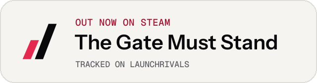 Light launch badge for The Gate Must Stand