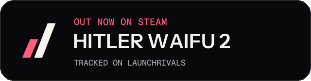 Dark launch badge for HITLER WAIFU 2