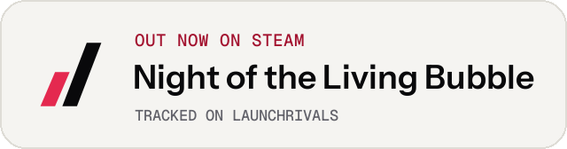 Light launch badge for Night of the Living Bubble