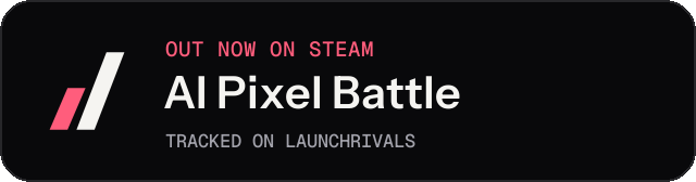Dark launch badge for AI Pixel Battle