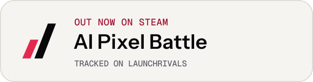 Light launch badge for AI Pixel Battle