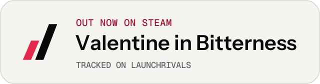 Light launch badge for Valentine in Bitterness