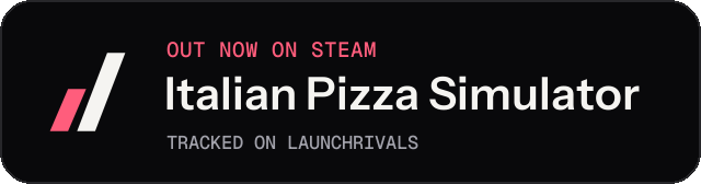Dark launch badge for Italian Pizza Simulator
