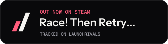 Dark launch badge for Race! Then Retry...
