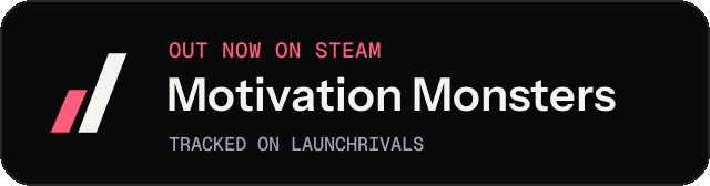 Dark launch badge for Motivation Monsters