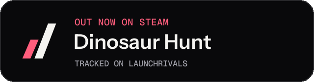 Dark launch badge for Dinosaur Hunt