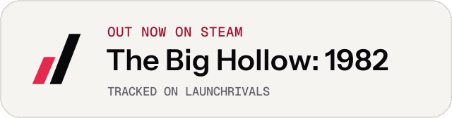 Light launch badge for The Big Hollow: 1982