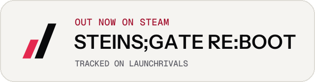 Light launch badge for STEINS;GATE RE:BOOT