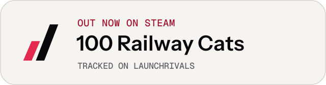 Light launch badge for 100 Railway Cats