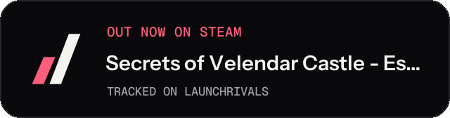 Dark launch badge for Secrets of Velendar Castle - Escape Room