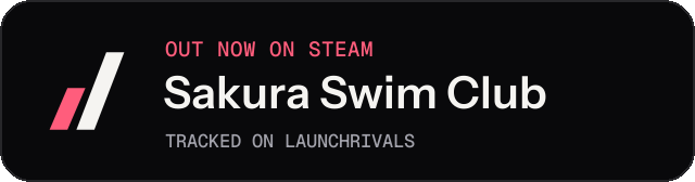 Dark launch badge for Sakura Swim Club