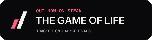 Dark launch badge for THE GAME OF LIFE
