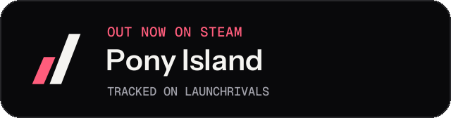 Dark launch badge for Pony Island