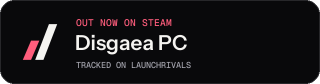 Dark launch badge for Disgaea PC