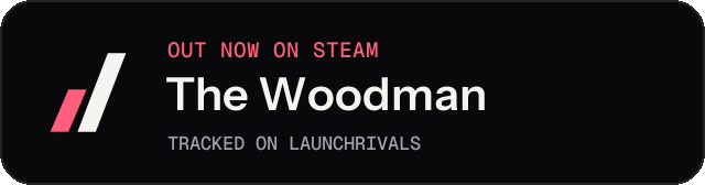 Dark launch badge for The Woodman