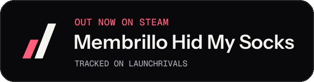 Dark launch badge for Membrillo Hid My Socks