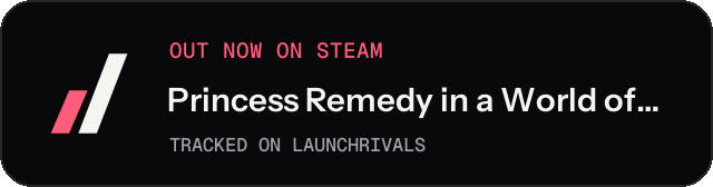 Dark launch badge for Princess Remedy in a World of Hurt