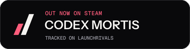 Dark launch badge for CODEX MORTIS