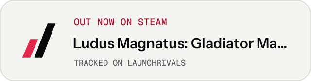 Light launch badge for Ludus Magnatus: Gladiator Manager Simulator
