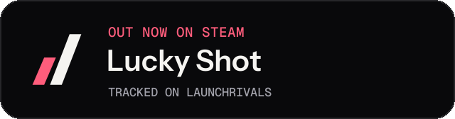 Dark launch badge for Lucky Shot