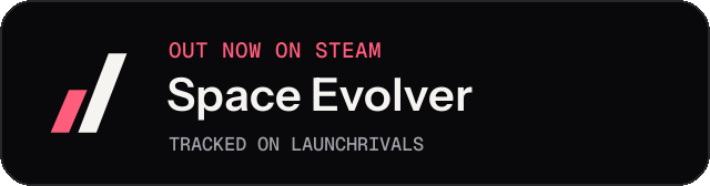 Dark launch badge for Space Evolver