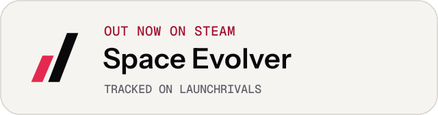 Light launch badge for Space Evolver