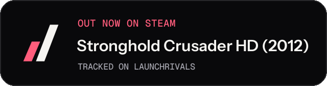 Dark launch badge for Stronghold Crusader HD (2012)