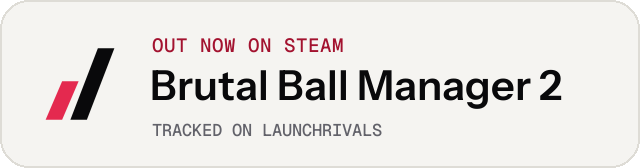 Light launch badge for Brutal Ball Manager 2