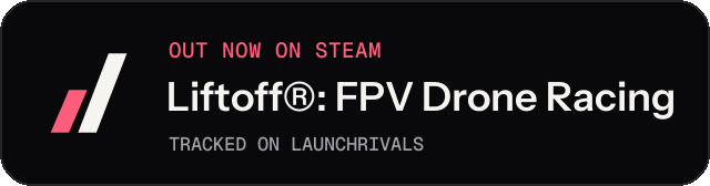Dark launch badge for Liftoff®: FPV Drone Racing