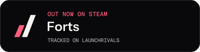 Dark launch badge for Forts