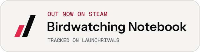 Light launch badge for Birdwatching Notebook