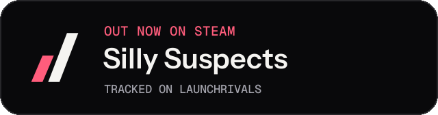 Dark launch badge for Silly Suspects